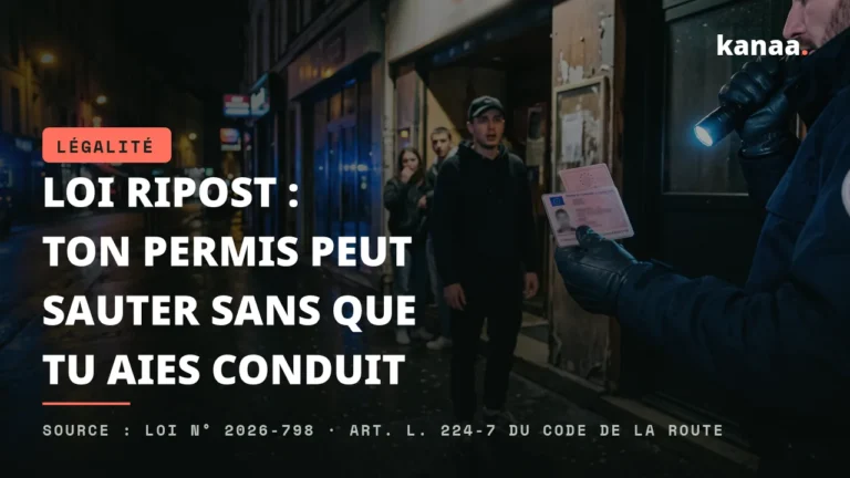 Loi RIPOST : ton permis peut sauter sans que tu aies conduit